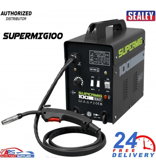 Sealey SUPERMIG100 MIG Welder 100Amp Gasless 230V for Welding Jobs